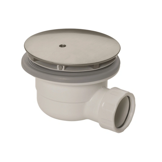 Burlington High Flow Shower Waste 130mm Brushed Nickel | Z1205BNKL - Envy Bathrooms Ltd