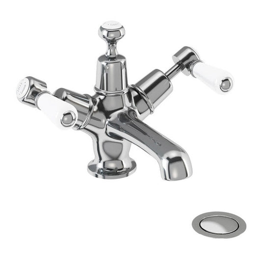 Burlington Kensington Basin Mixer with Click-Clack Waste Chrome | KE6 - Envy Bathrooms Ltd