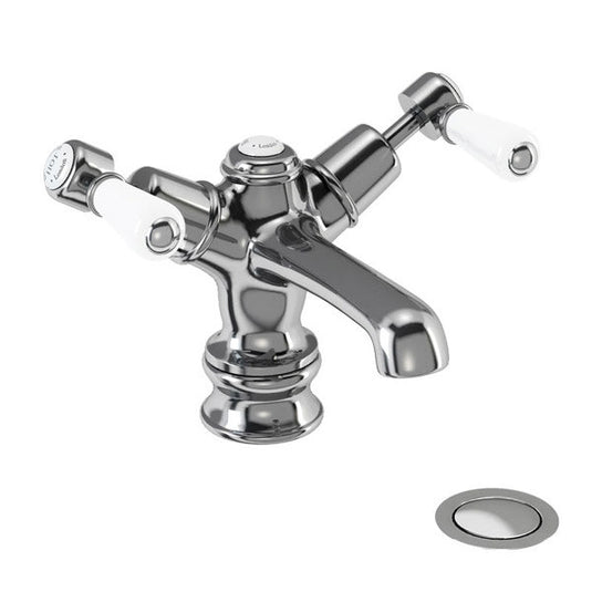 Burlington Kensington Regent Basin Mixer Tap with Click-Clack Waste Chrome | KER6 - Envy Bathrooms Ltd