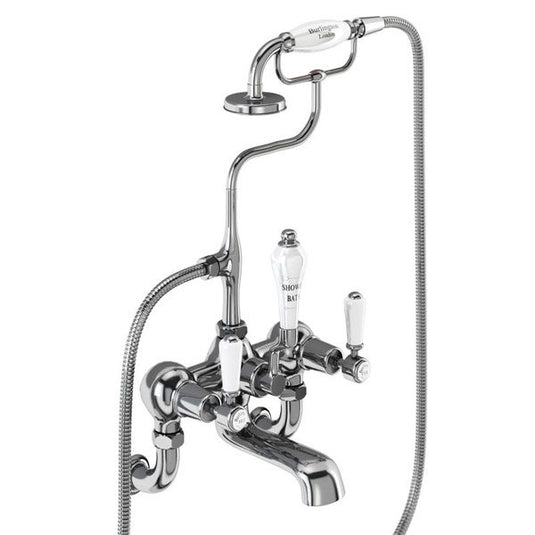 Burlington Kensington Wall Mounted Bath Shower Mixer Chrome | KE17 - Envy Bathrooms Ltd