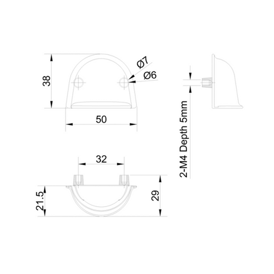 Burlington Victorian Furniture Handle Brushed Nickel | A56-BNKL - Envy Bathrooms Ltd