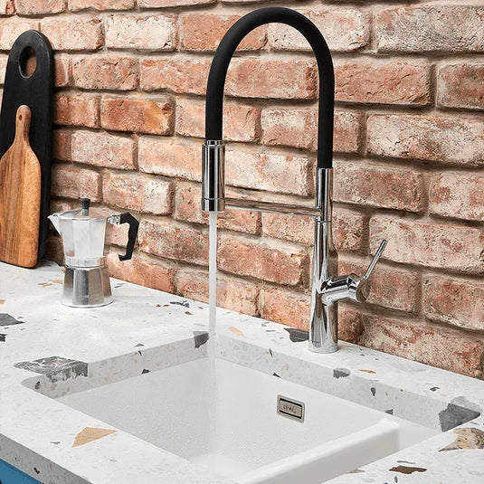 Clearwater Alasia Pro Single Lever Pull Out Kitchen Sink Mixer Tap - Chrome - ALA30CP - Envy Bathrooms Ltd