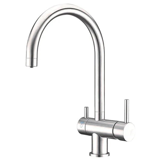 Clearwater Aquarius Filtered Water Kitchen Sink Mixer Tap - Polished Stainless Steel - AQ2SS - Envy Bathrooms Ltd