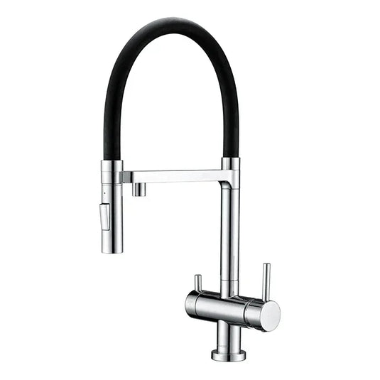 Clearwater Bellatrix Filtered Water Pull Out Kitchen Sink Mixer Tap - Chrome - BE4CP - Envy Bathrooms Ltd