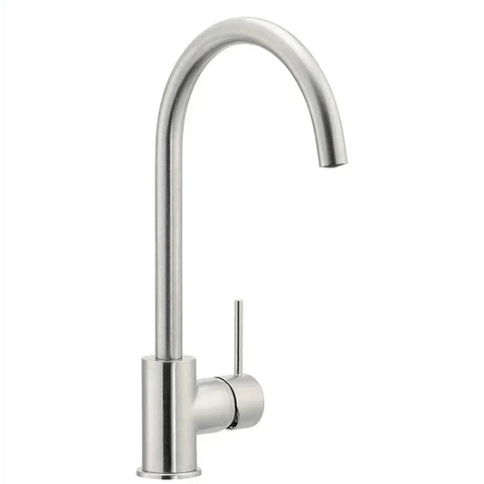Clearwater Elara C Single Lever Monobloc Kitchen Sink Mixer Tap - Brushed Nickel - CW02590BN - Envy Bathrooms Ltd