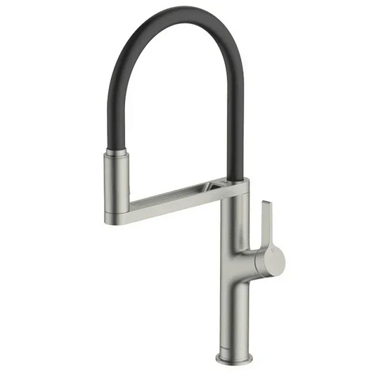 Clearwater Galex Pull Out Sensor Kitchen Sink Mixer Tap - Brushed Nickel - GAL10BN - Envy Bathrooms Ltd