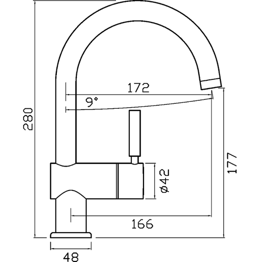 Clearwater Hotshot 1 Boiling Hot Water Only Kitchen Tap - Brushed Nickel - HOT1BN - Envy Bathrooms Ltd