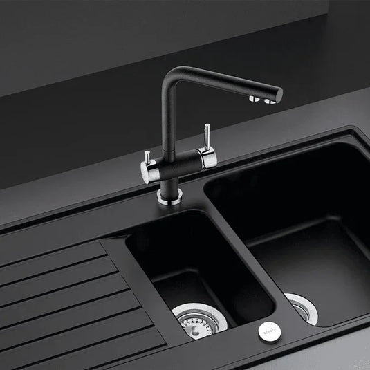 Clearwater Hydra Filtered Water Monobloc Kitchen Sink Mixer Tap - Chrome Nero - HY2NE - Envy Bathrooms Ltd