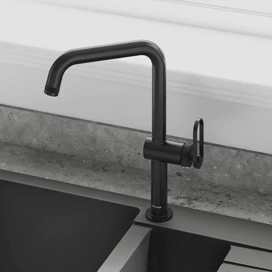 Clearwater Juno Single Lever Monobloc Kitchen Sink Mixer Tap - Matt Black - JUL10MB - Envy Bathrooms Ltd