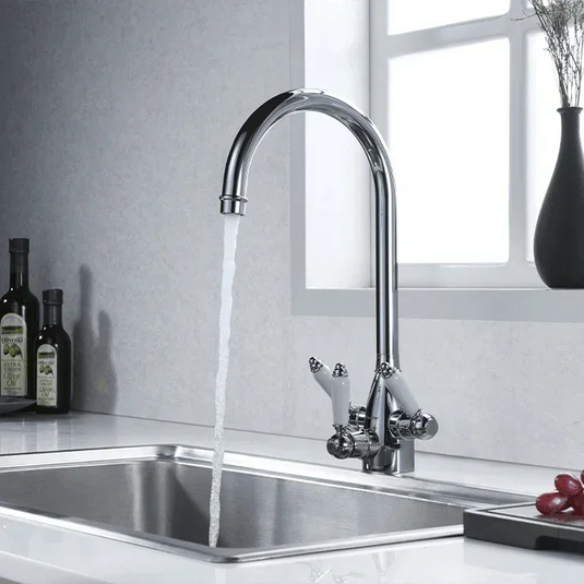 Clearwater Krypton Tri Spar C Filtered Water Kitchen Sink Mixer Tap - Chrome - KR2CP - Envy Bathrooms Ltd