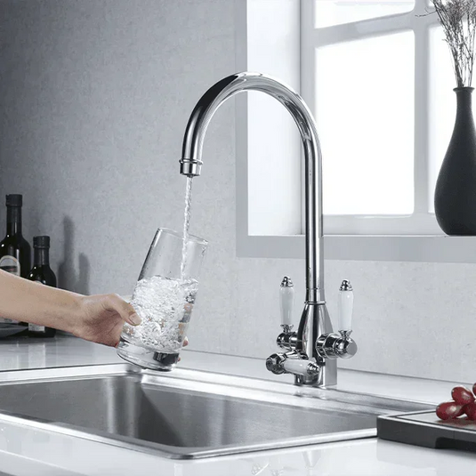 Clearwater Krypton Tri Spar C Filtered Water Kitchen Sink Mixer Tap - Chrome - KR2CP - Envy Bathrooms Ltd