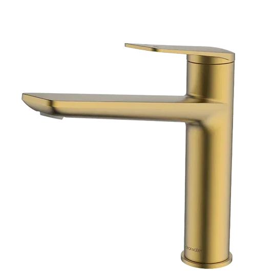 Clearwater Levant Single Lever Monobloc Kitchen Sink Mixer Tap - Brushed Brass - LEV10BB - Envy Bathrooms Ltd