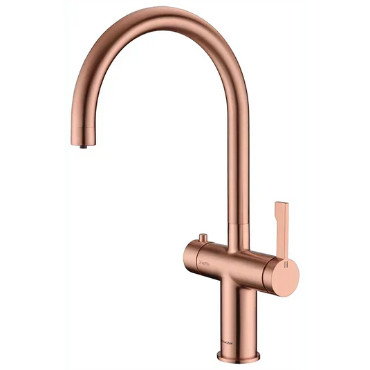 Clearwater Magus 3 3 in 1 C Spout Boiling Hot Water Kitchen Mixer Tap - Brushed Copper - MAE2KBC - Envy Bathrooms Ltd