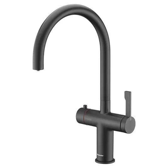 Clearwater Magus 3 3 in 1 C Spout Boiling Hot Water Kitchen Mixer Tap - Matt Black - MAE2KMB - Envy Bathrooms Ltd