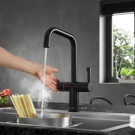 Clearwater Magus 4 4 in 1 U Spout Boiling Hot Water Kitchen Mixer Tap - Matt Black - MAE4MB - Envy Bathrooms Ltd