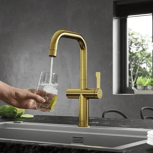 Clearwater Mariner Filtered Water Kitchen Sink Mixer Tap - Brushed Brass - MAL10BB - Envy Bathrooms Ltd