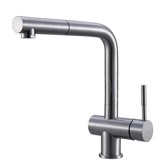 Clearwater Mercury Single Lever Pull Out Kitchen Sink Mixer Tap - Polished Stainless Steel - MER2SS - Envy Bathrooms Ltd
