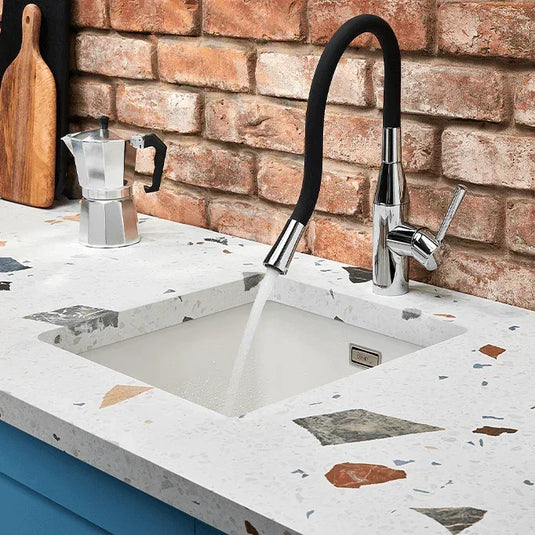 Clearwater Morpho Flex Single Lever Monobloc Kitchen Sink Mixer Tap - Chrome - MO2CP - Envy Bathrooms Ltd