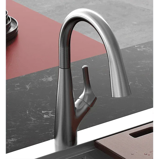 Clearwater Rosetta Filtered Water Kitchen Sink Mixer Tap - Brushed Nickel - ROL10BN - Envy Bathrooms Ltd