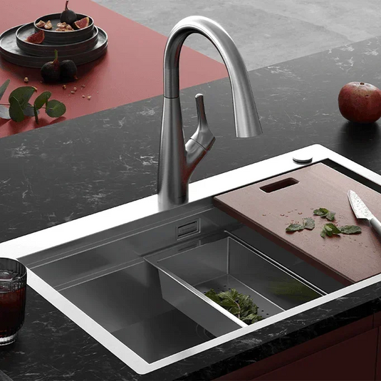 Clearwater Rosetta Filtered Water Kitchen Sink Mixer Tap - Brushed Nickel - ROL10BN - Envy Bathrooms Ltd