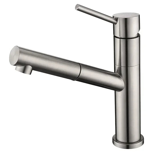 Clearwater Sirius Single Lever Pull Out Kitchen Sink Mixer Tap - Polished Stainless Steel - SI3SS - Envy Bathrooms Ltd