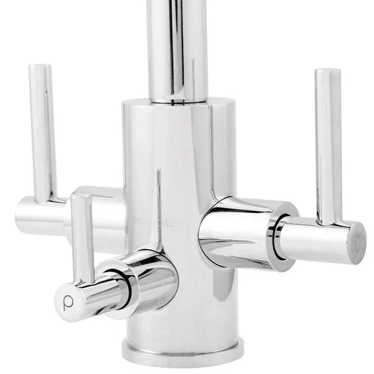 Clearwater Stella Tri Spar C Filtered Water Kitchen Sink Mixer Tap - Brushed Nickel - ST2BN - Envy Bathrooms Ltd