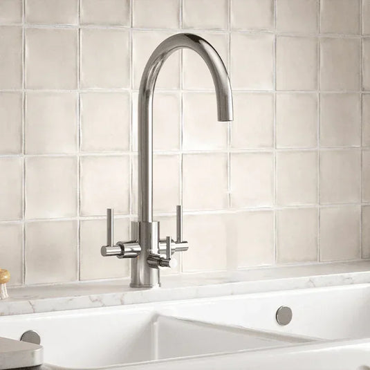 Clearwater Stella Tri Spar C Filtered Water Kitchen Sink Mixer Tap - Brushed Nickel - ST2BN - Envy Bathrooms Ltd