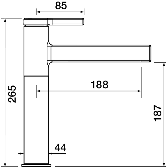 Clearwater Taku Single Lever Monobloc Kitchen Sink Mixer Tap - Brushed Brass - TAK10BB - Envy Bathrooms Ltd