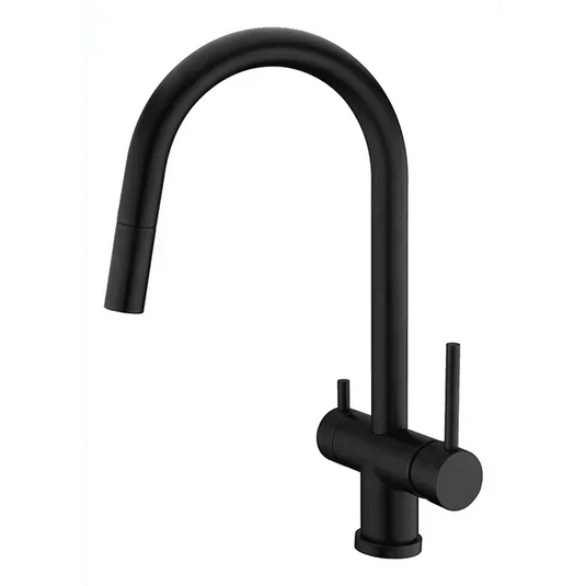 Clearwater Toledo Filtered Water Pull Out Kitchen Sink Mixer Tap - Matt Black - TO2MB - Envy Bathrooms Ltd