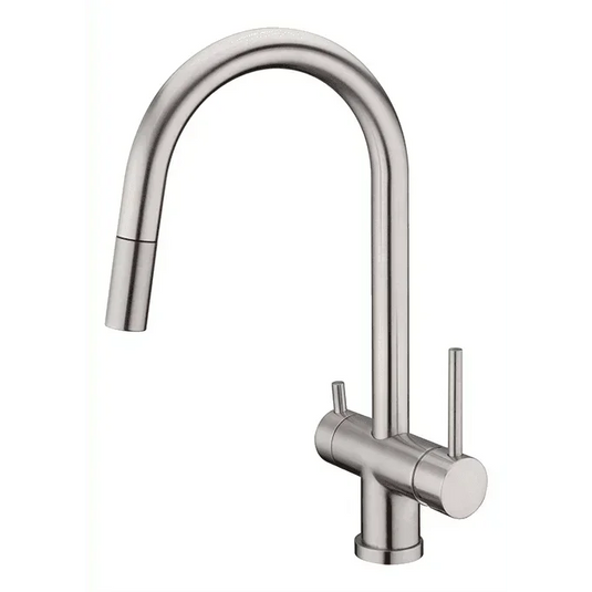 Clearwater Toledo Filtered Water Pull Out Kitchen Sink Mixer Tap - Brushed Nickel - TO2BN - Envy Bathrooms Ltd