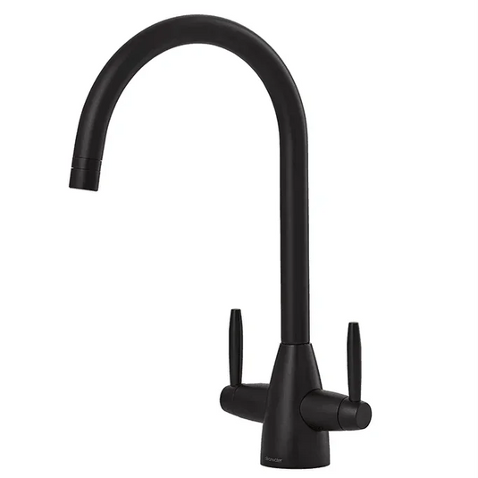 Clearwater Tutti Dual Lever Twist & Spray Monobloc Kitchen Sink Mixer Tap -Matt Black - TU81073BV - Envy Bathrooms Ltd