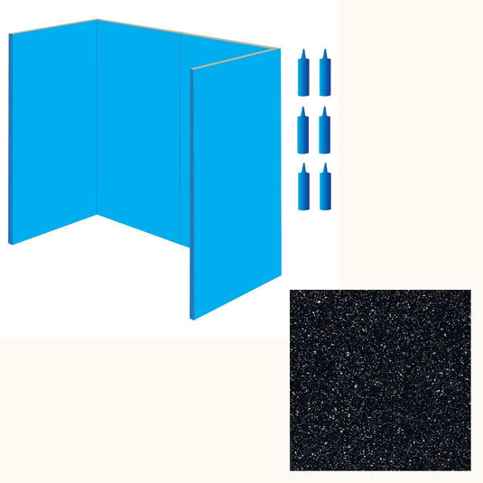 DuraPanel Large Recess Kit in Black Sparkle - Envy Bathrooms Ltd