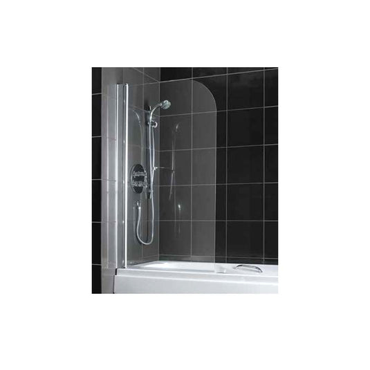 Eastbrook 1380 x 750mm Straight Bath Corner Screen Silver | 69.702