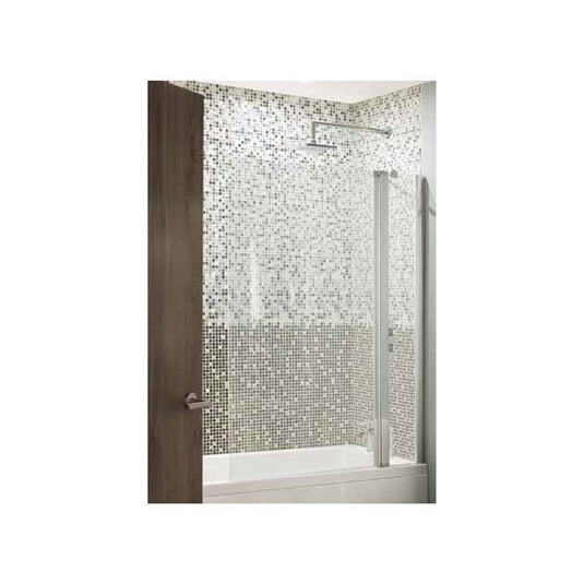 Eastbrook 1400 x 750mm Hinged Bath Screen Chrome Profiles | 69.0164