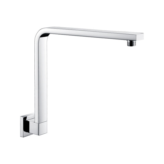 Eastbrook 370mm Wall Mounted Square L Shaped Shower Arm Chrome | 78.0019