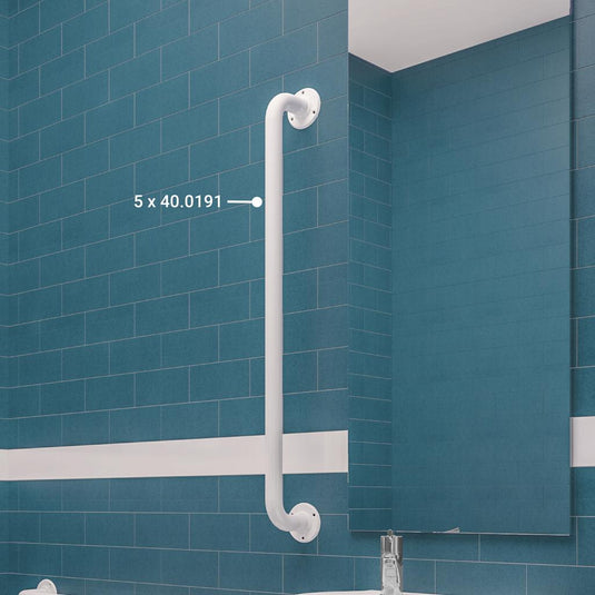 Eastbrook 600mm Grab Rails (5 Pack) White | 40.0191