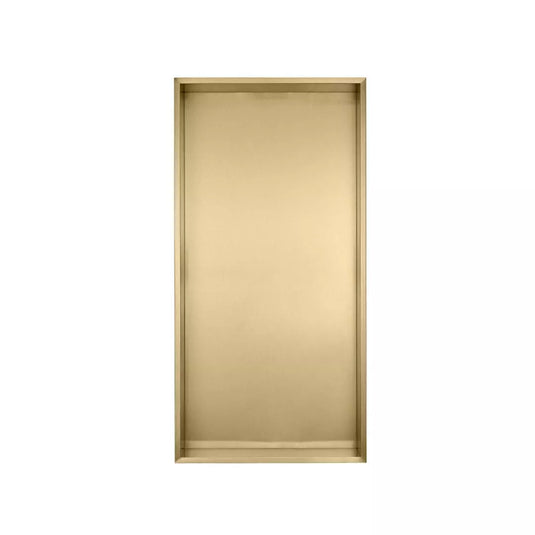 Eastbrook 600x300mm Shower Niche Brushed Brass | 52.722 - Envy Bathrooms Ltd