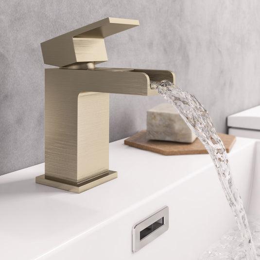Eastbrook Abberton Mini Basin Mono with Waste Brushed Brass | 79.1033