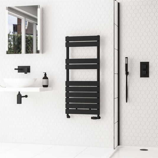 Eastbrook Addington II Towel Rail Type 10 1110mm x 500mm Matt Black | 62.0274