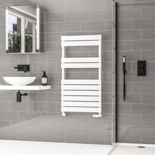 Eastbrook Addington II Towel Rail Type 10 1110mm x 600mm Gloss White | 62.0257