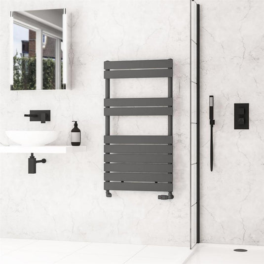 Eastbrook Addington II Towel Rail Type 10 1110mm x 600mm Matt Anthracite | 62.0266