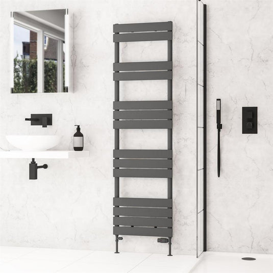 Eastbrook Addington II Towel Rail Type 10 1750mm x 500mm Matt Anthracite | 62.0268