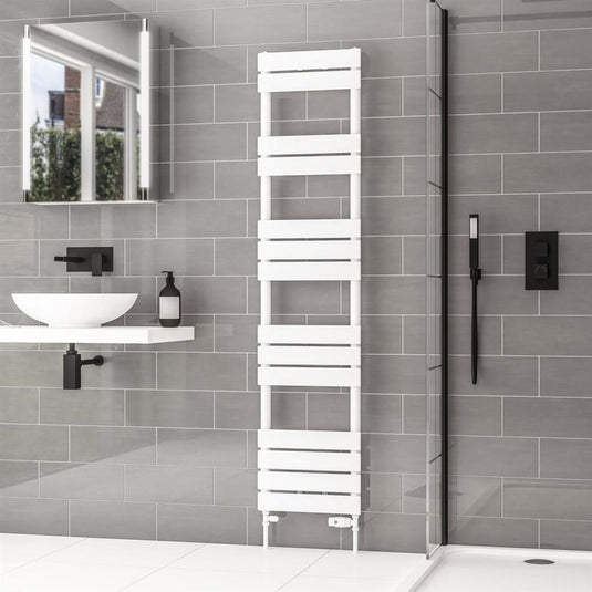 Eastbrook Addington II Towel Rail Type 10 790mm x 400mm Gloss White | 62.0258