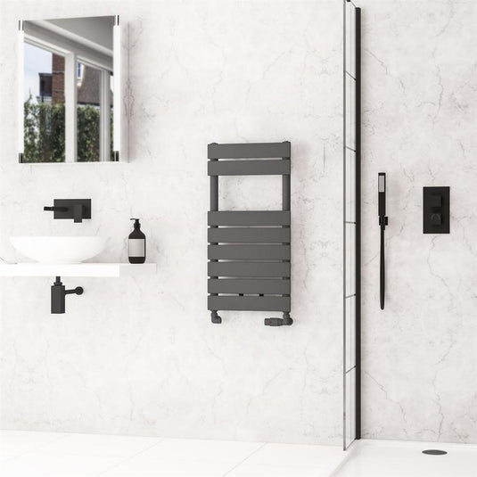 Eastbrook Addington II Towel Rail Type 10 790mm x 400mm Matt Anthracite | 62.0261