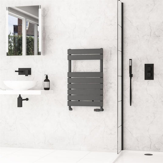 Eastbrook Addington II Towel Rail Type 10 790mm x 500mm Matt Anthracite | 62.0262