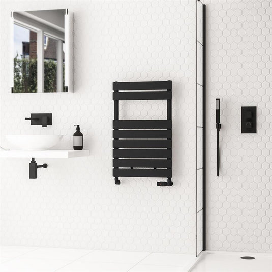 Eastbrook Addington II Towel Rail Type 10 790mm x 500mm Matt Black | 62.0271