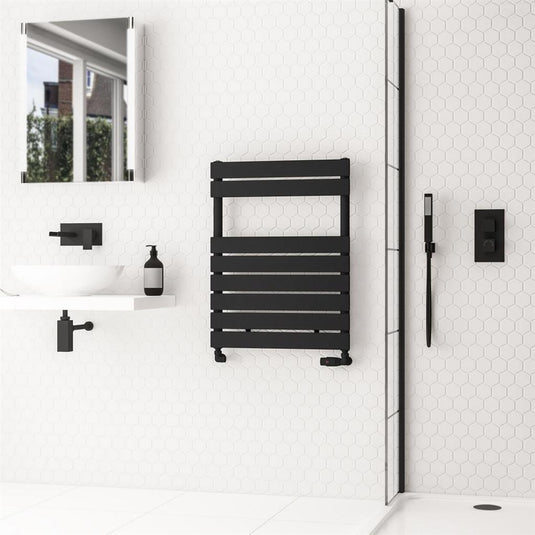 Eastbrook Addington II Towel Rail Type 10 790mm x 600mm Matt Black | 62.0272