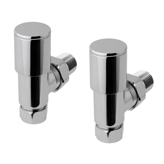 Eastbrook Angled Radiator Valves Chrome (Pair) | 41.3007