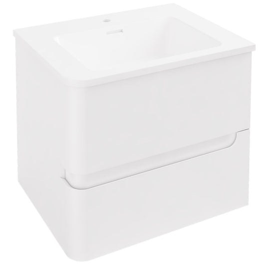 Eastbrook Arda 600mm Wall Hung Vanity Unit (LH) High Gloss White | 37.1029