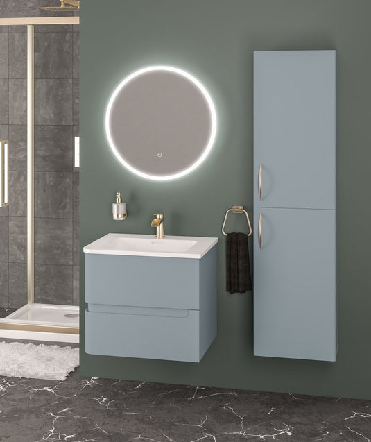 Eastbrook Arda 600mm Wall Hung Vanity Unit (LH) Matt Grey | 37.1030